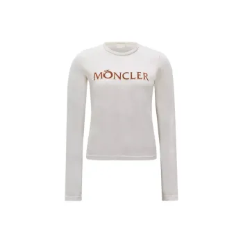 Moncler Flocked logo Long sleeve T shirt