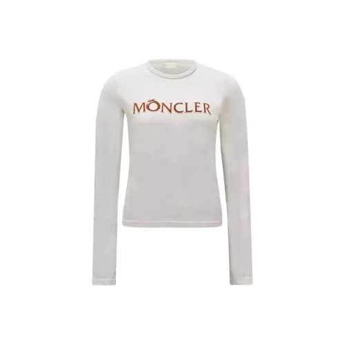 Moncler Flocked logo Long sleeve T shirt