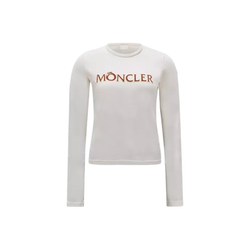 Moncler Flocked logo Long sleeve T shirt-0