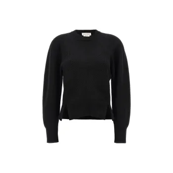 Alexander McQueen Chevron Corset Crewneck Jumper
