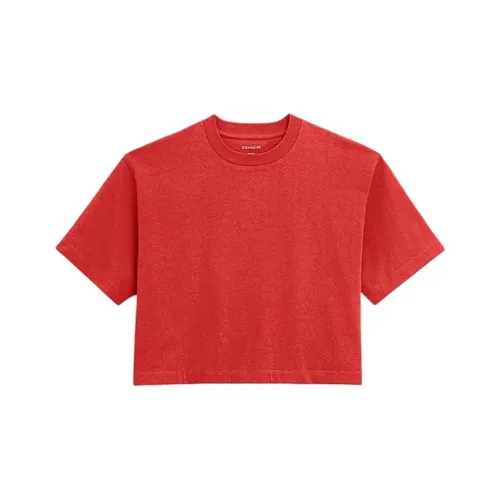 COACH T Shirts Women's Red