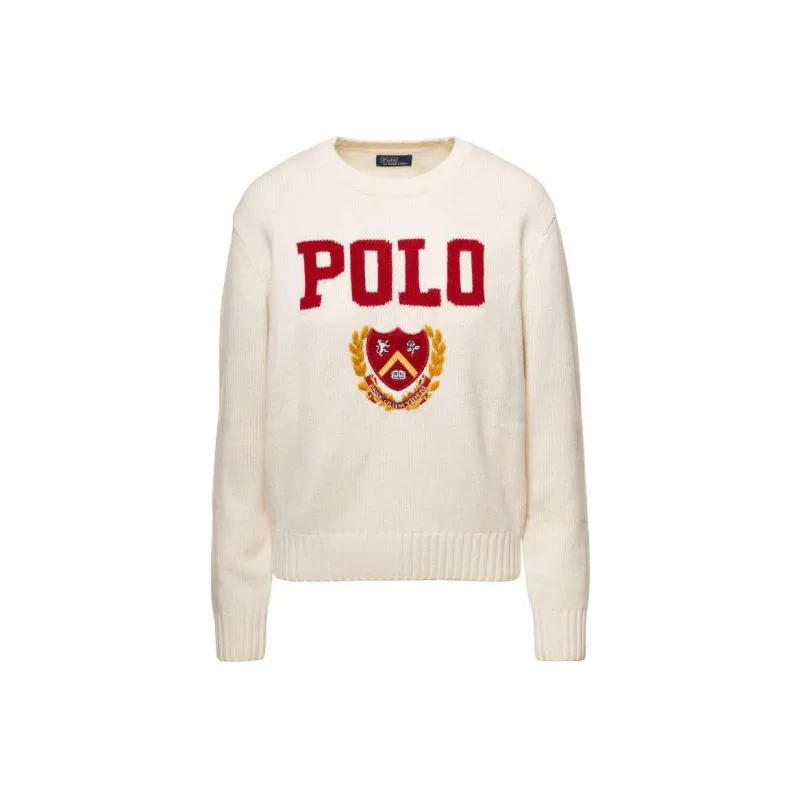 Polo Ralph Lauren Logo-intarsia Crew-neck Jumper-0