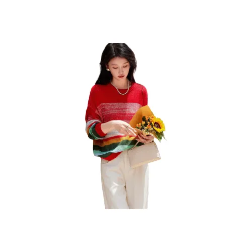 【dme】 Sweater Women's Garnet Red