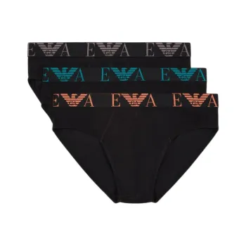 EMPORIO ARMANI Three pack Of Briefs With Bold Monogram Logo