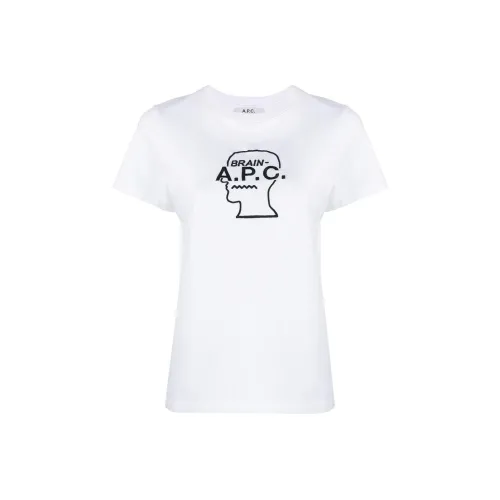 Brain Dead X A.P.C T Shirts Women's White