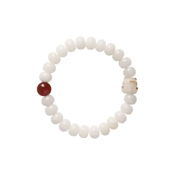 JIUHUASHAN White Jade Bodhi Bracelets Unisex