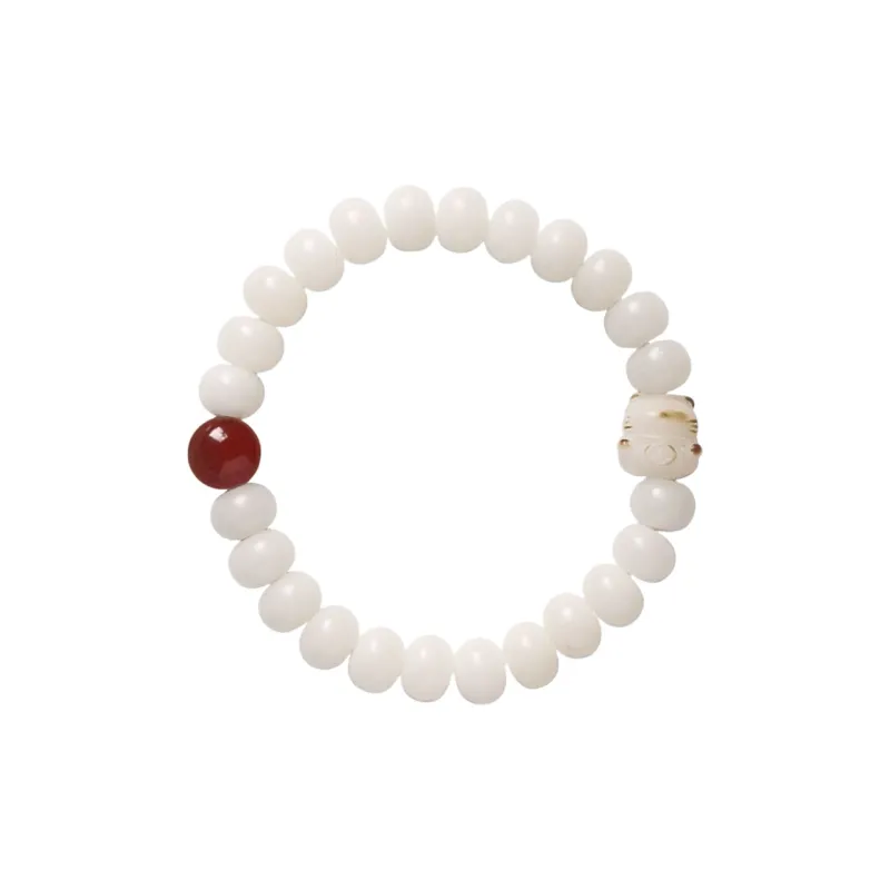 JIUHUASHAN White Jade Bodhi Bracelets Unisex-0