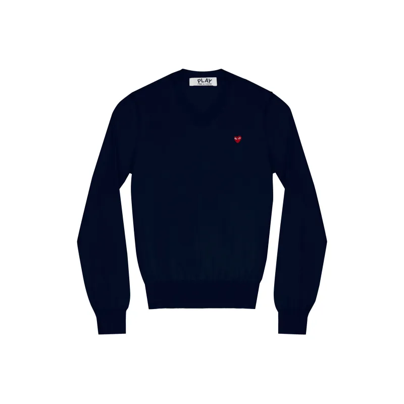 CDG Play Sweaters Women's Blue-0