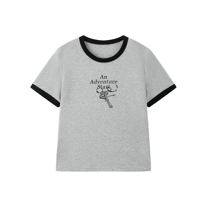LEDIN T Shirt Women's Lunar Rock Gray-0
