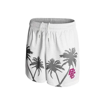 BKCXZICE Loose Fit Breathable American Basketball Shorts Unisex White