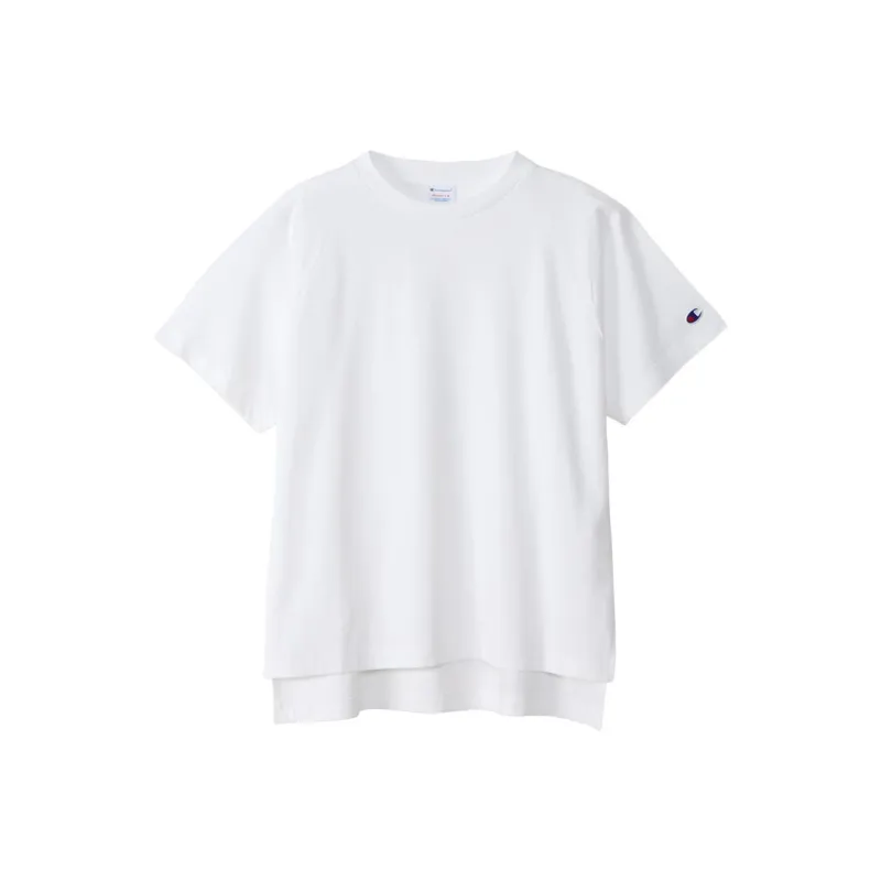 Champion Mock Two-Piece T-Shirt Japan Version Women's-0