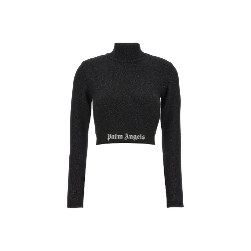 PALM ANGELS Logo Elastic Band Cropped Top