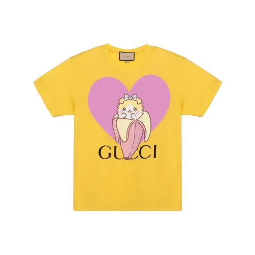 GUCCI Love Parade T Shirt Women's Yellow