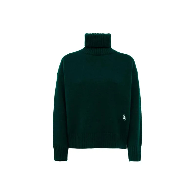 SPORTY & RICH Turtleneck Wool Jumper-0