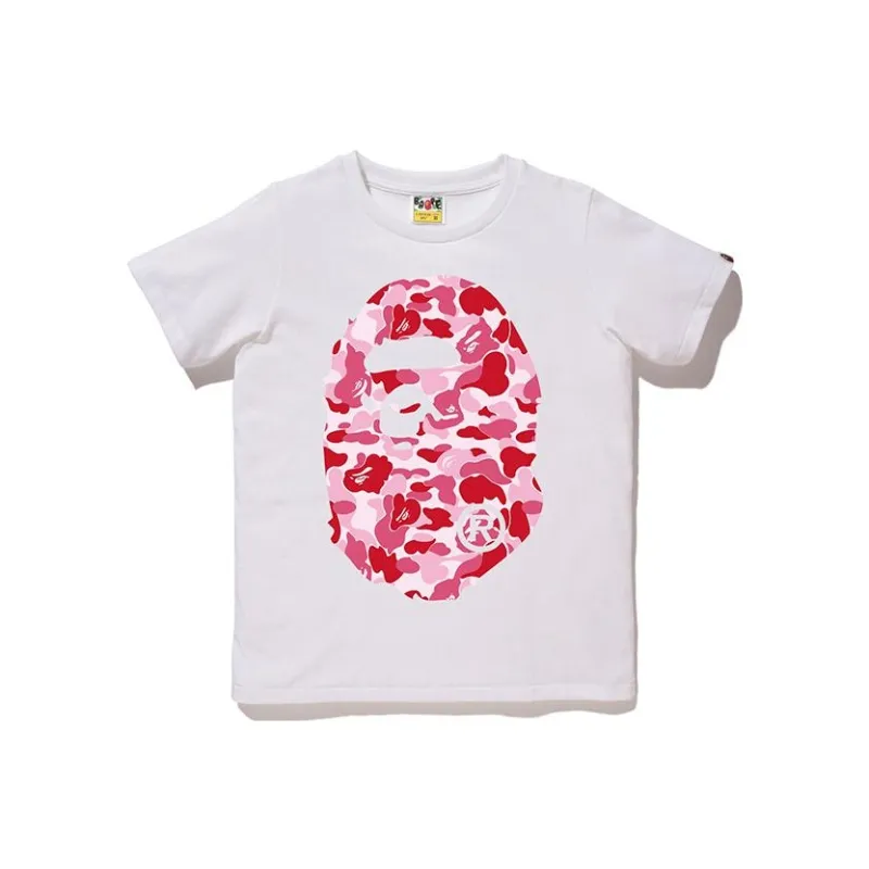 Bape Abc Camo Big Ape Head Tee White/Black-10