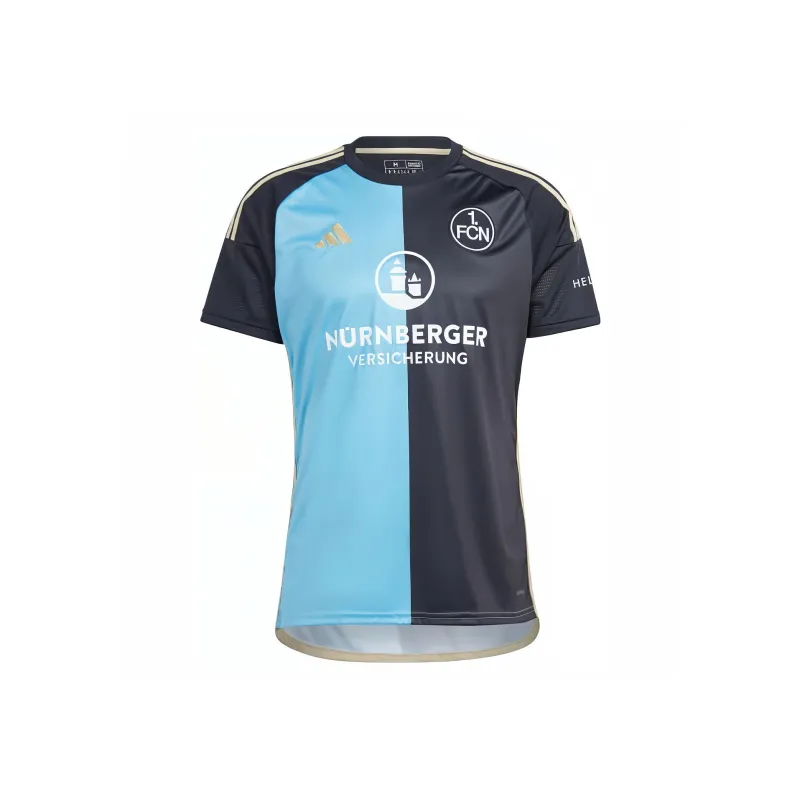 Adidas FC NÜRNBERG 23/24 THIRD JERSEY Soccer Jerseys Men's Black/Light Blue-0