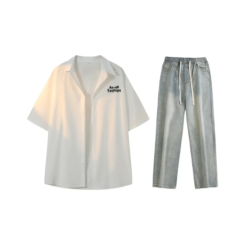 A.X.S.K Shirt Matching Set Unisex-32