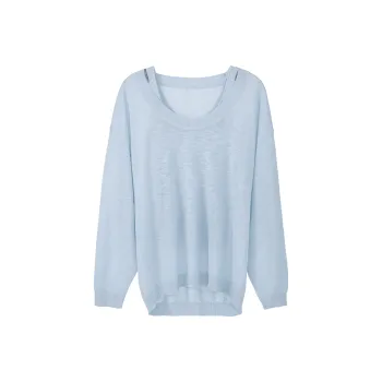 Fstudio Spring Korean Style Thin Knitted Fabric Layered Design Two Piece Set Top Women's