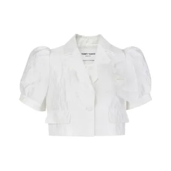 TAMMY TANGS Crop Tops Women's White