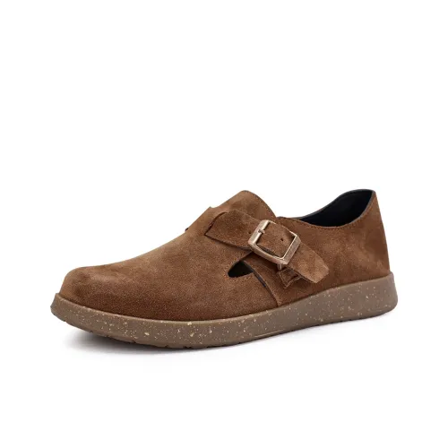 Voguhomme Men's Casual Shoes Men Low Top Brown