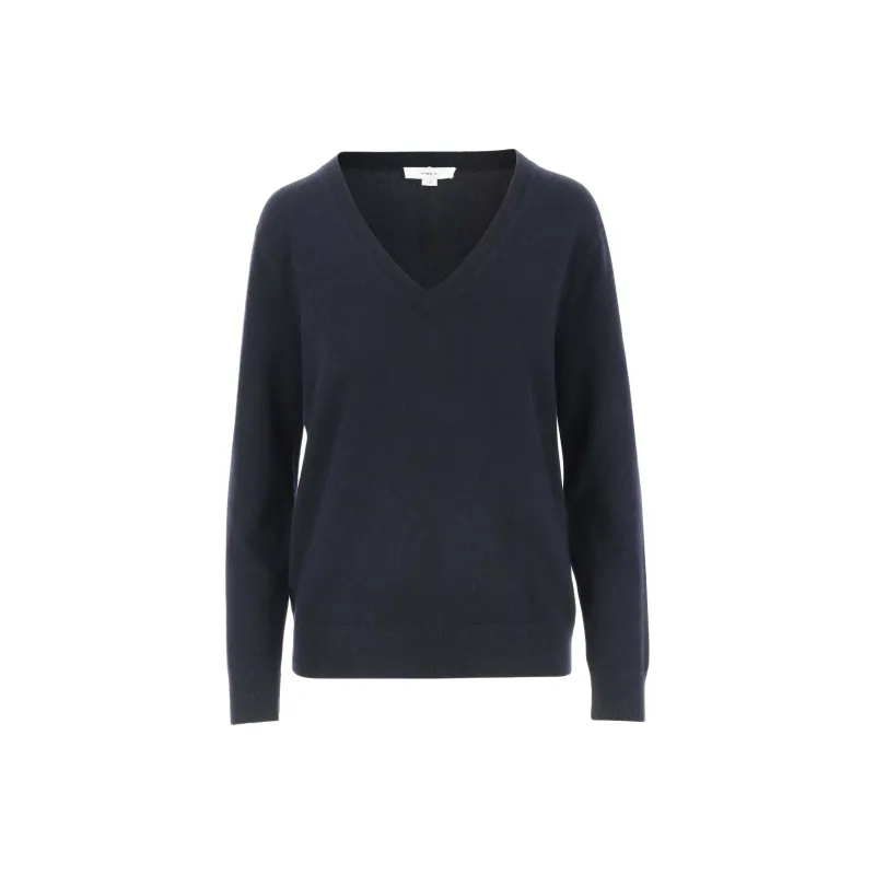VINCE Weekend Long Sleeved V-Neck Jumper-0