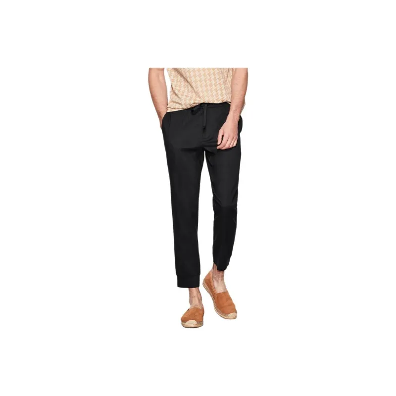JODOLL Casual Pants Men's Charcoal Black-0