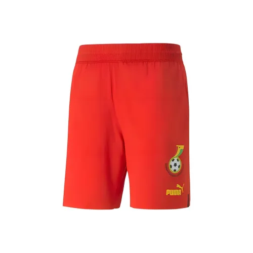PUMA Ghana 22/23 Promo Shorts Men Soccer Bottoms Men's Red Dandelion