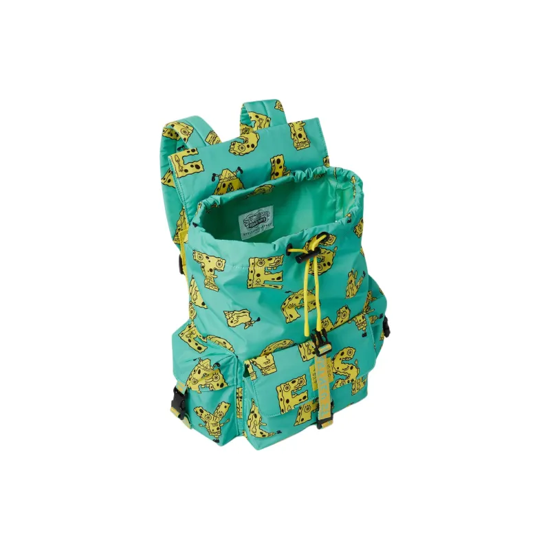Stella McCartney Sponge Bag, Collaboration Polyester Backpack Kids' Blue & Yellow-3