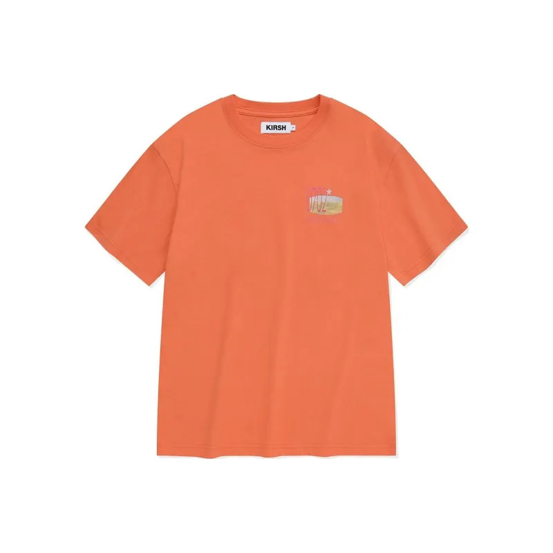 Kirsh SS24 Drop Shoulder Sleeve T Shirt Women's Orange-0