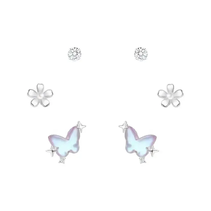 CANHUI Alloy Stud Earrings Women's-9