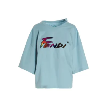 FENDI T Shirts Women's Dusty Blue