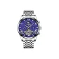 Silver Case Blue Dial Steel Band
