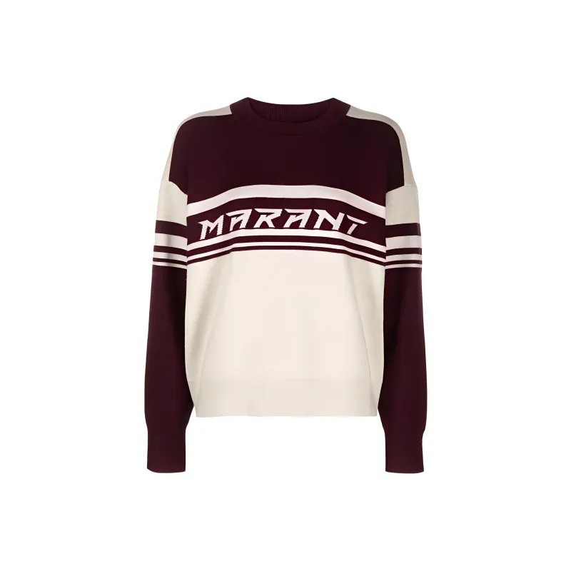 ISABEL MARANT Callie Logo Intarsia Crewneck Jumper-0