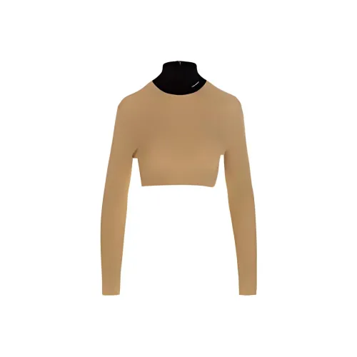PRADA Crop Tops Women's Gold