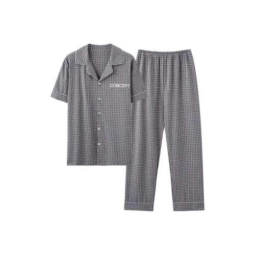 FENTENGCARE Pajama Set Men's Gray