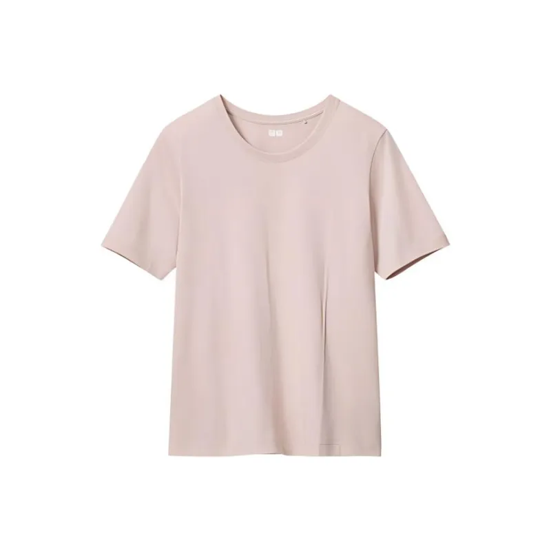 UNIQLO SS24 Regular T Shirt Women's Pastel Pink-0
