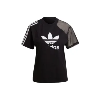 Adidas Originals Drop Shoulder Sleeve T Shirt Women's Black