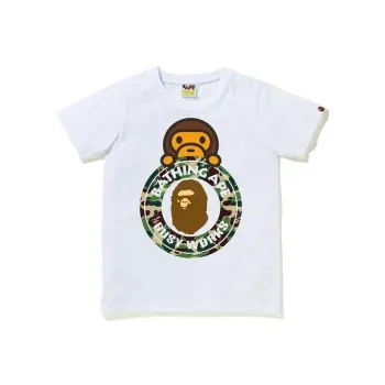 Bape Abc Camo Milo Busy Works Tee Sax/Blue