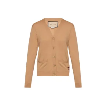 GUCCI Gg Intarsia Knit Cardigan