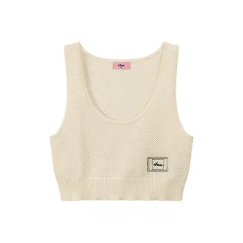 CHUU Tank Tops Women's White Apricot