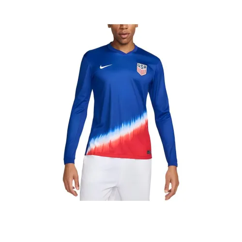 Nike Usmnt 2024 Stadium Away Men's Nike Dri FIT Soccer Long Sleeve Replica Jersey