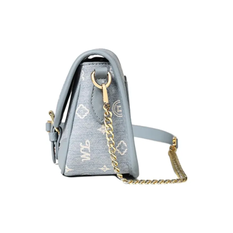 Teenmix PVC Crossbody Bag Shoulder Bag Mom Bag Regular Women's Coffee/Ecru/Sky Blue-16