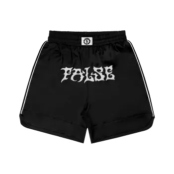 False Perception Casual Shorts Unisex Black