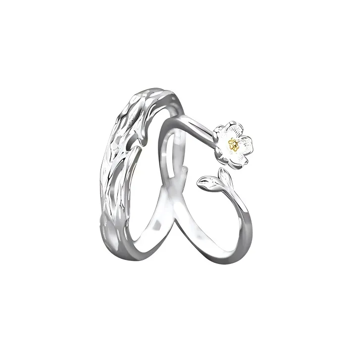 Anxious Copper Alloy Rings Unisex-0
