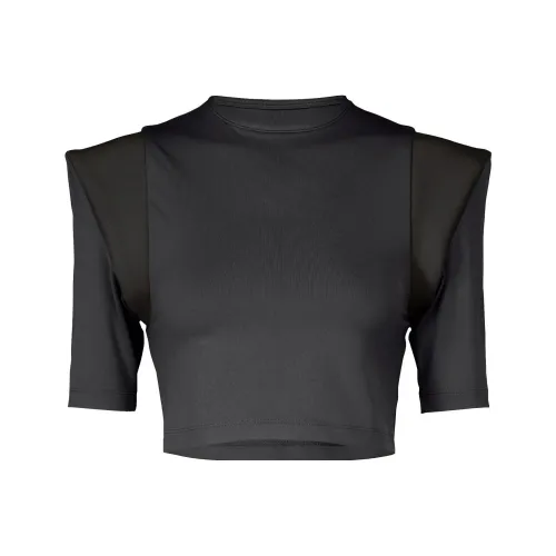ISSEY MIYAKE Crop Tops Women's Black
