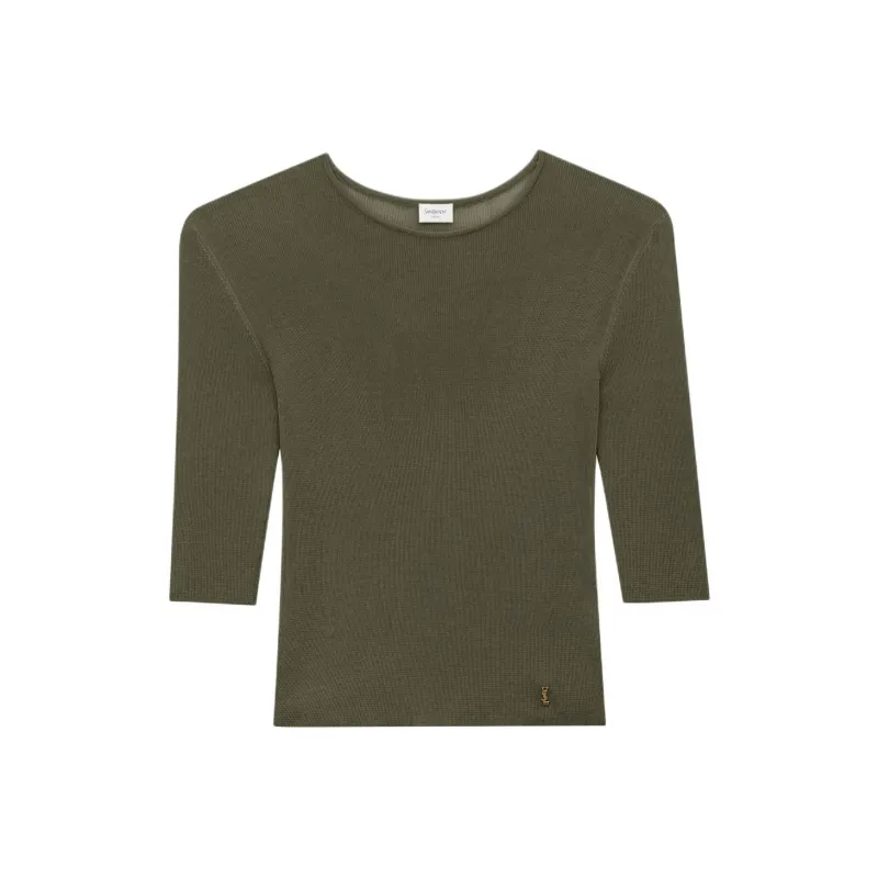 SAINT LAURENT Knitted Top-0