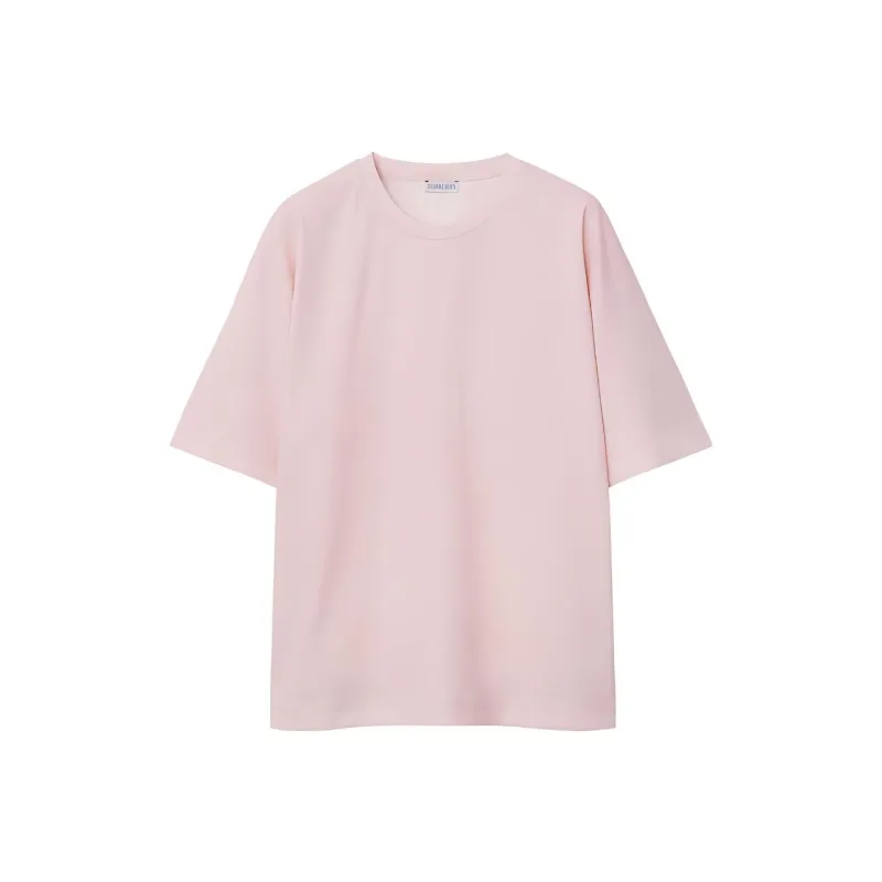 Burberry FW23 Drop Shoulder Sleeve T Shirt Women's Light Pink-0