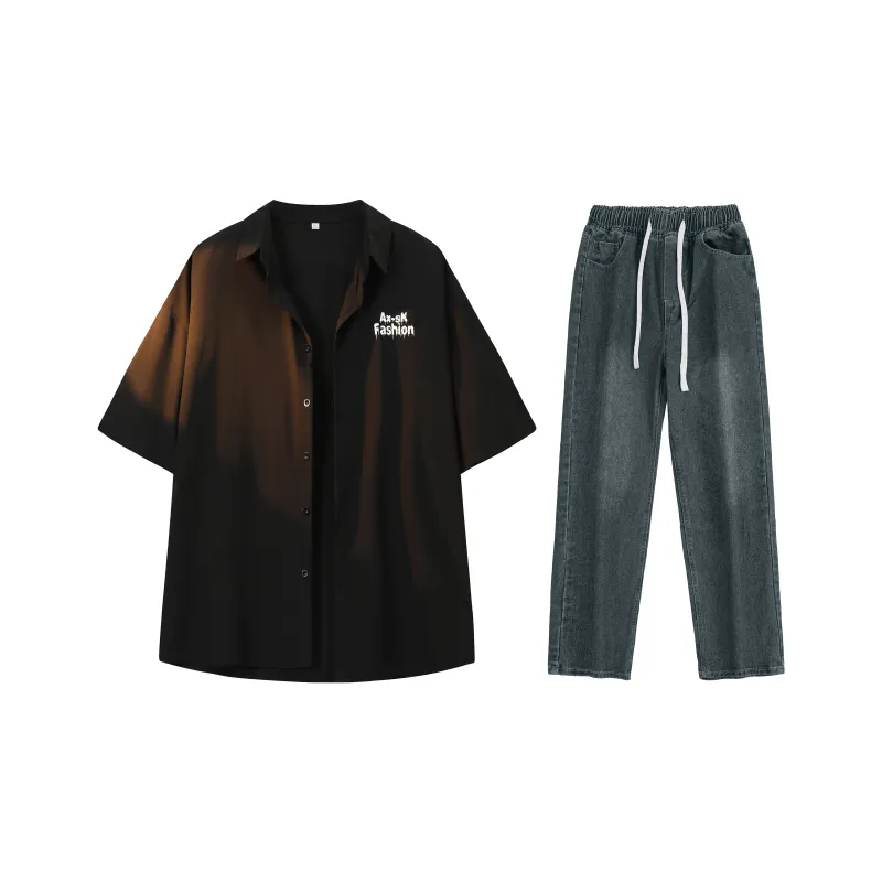 A.X.S.K Shirt Matching Set Unisex-44