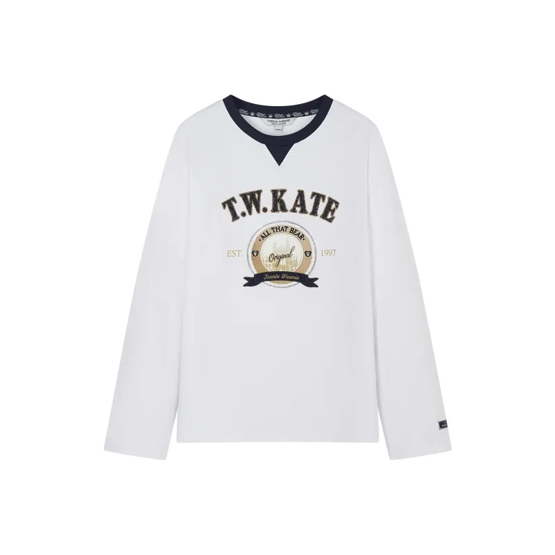 Teenie Weenie T Shirts Women's Ivory White-0