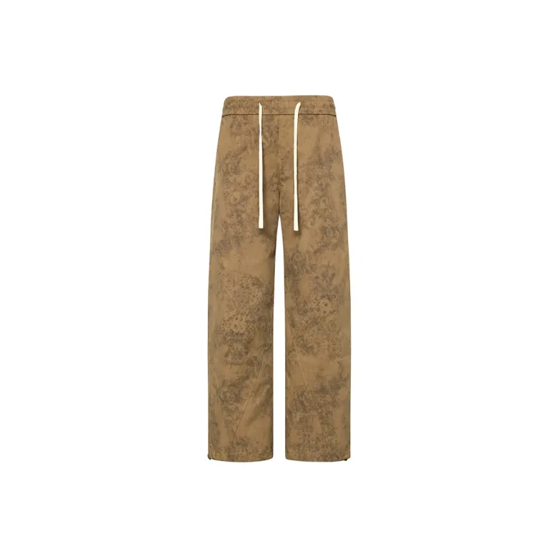 GTRG Casual Pants Unisex Embroidered Khaki-0